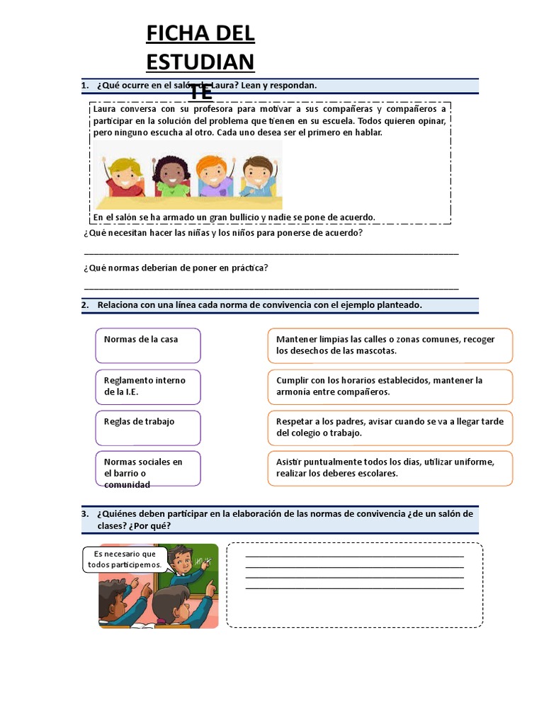 Normas de convivencia en el aula | PDF | Crecimiento personal y profesional