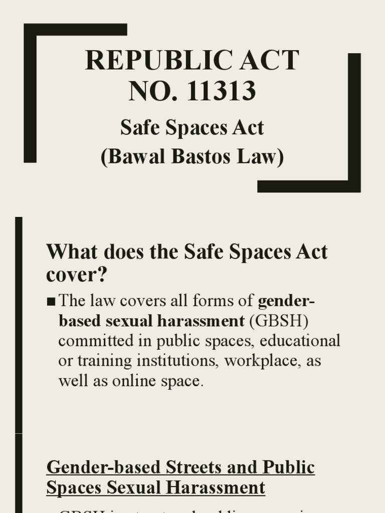 Safe Space Act PDF