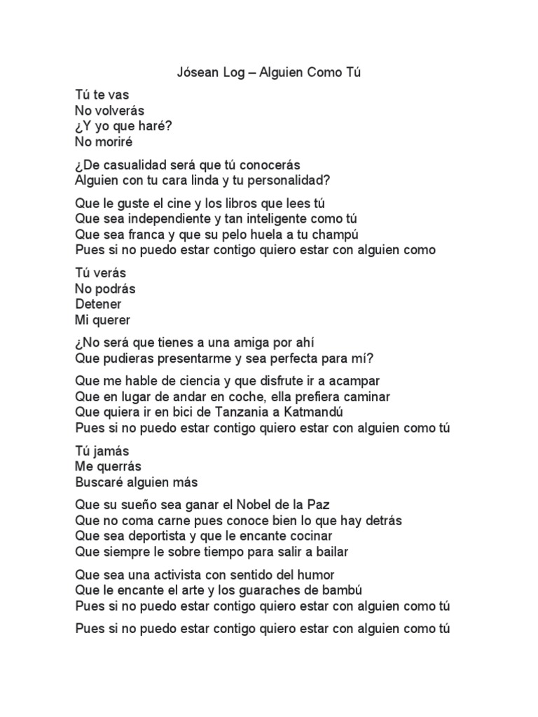 Alguien Como Tú | PDF