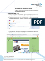 Instructivo Plataforma Experiencia E-Learning BFC