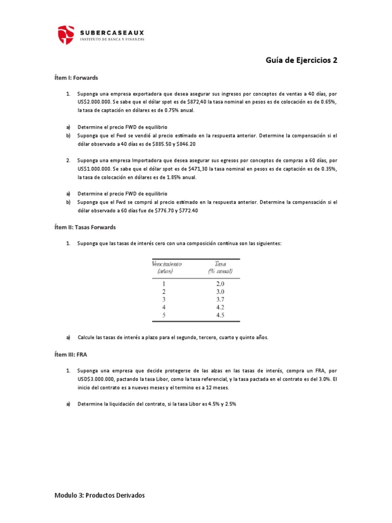 Guia Ejercicios Forwards | PDF