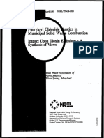 'Olyvinyl Chloride Uastics in Muniddal Solid Waite Combustion Upon Dioxin Emissions - A