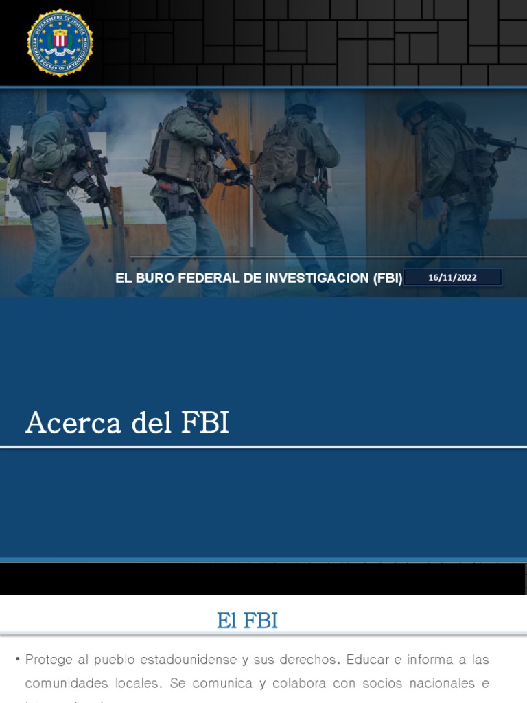 Historia y funciones del FBI | PDF