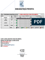 Cronograma Manutenção