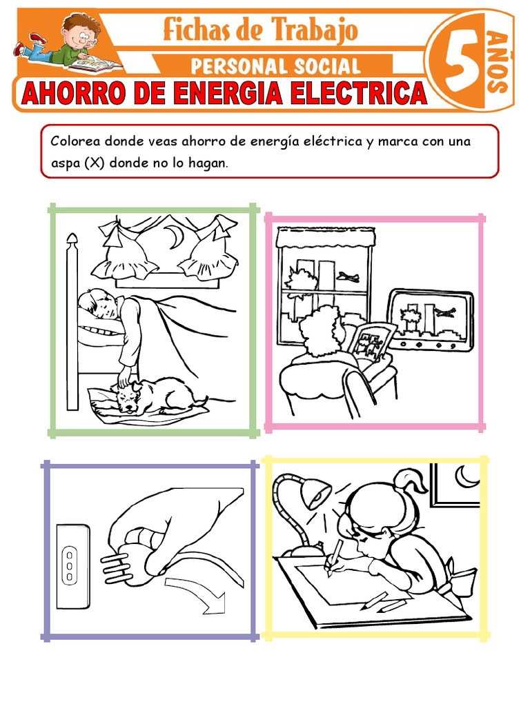 Ahorro de Energia Electrica para Ninos de 5 Anos | PDF