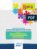 Instructivo Capacitación de Juntas Receptoras de Votos, Módulo VIII - Guatemala