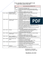 Jadwal Harian Dan S O P OK ABATA 2023