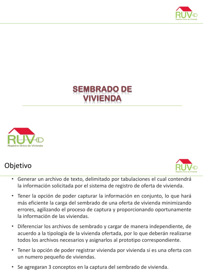 Sembrado RUV | PDF