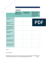 Hazard Inspection Checklist