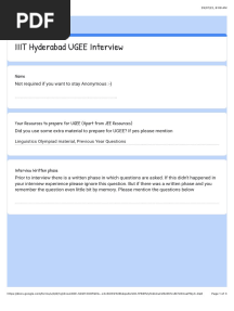 Ugee Interview Experience 2