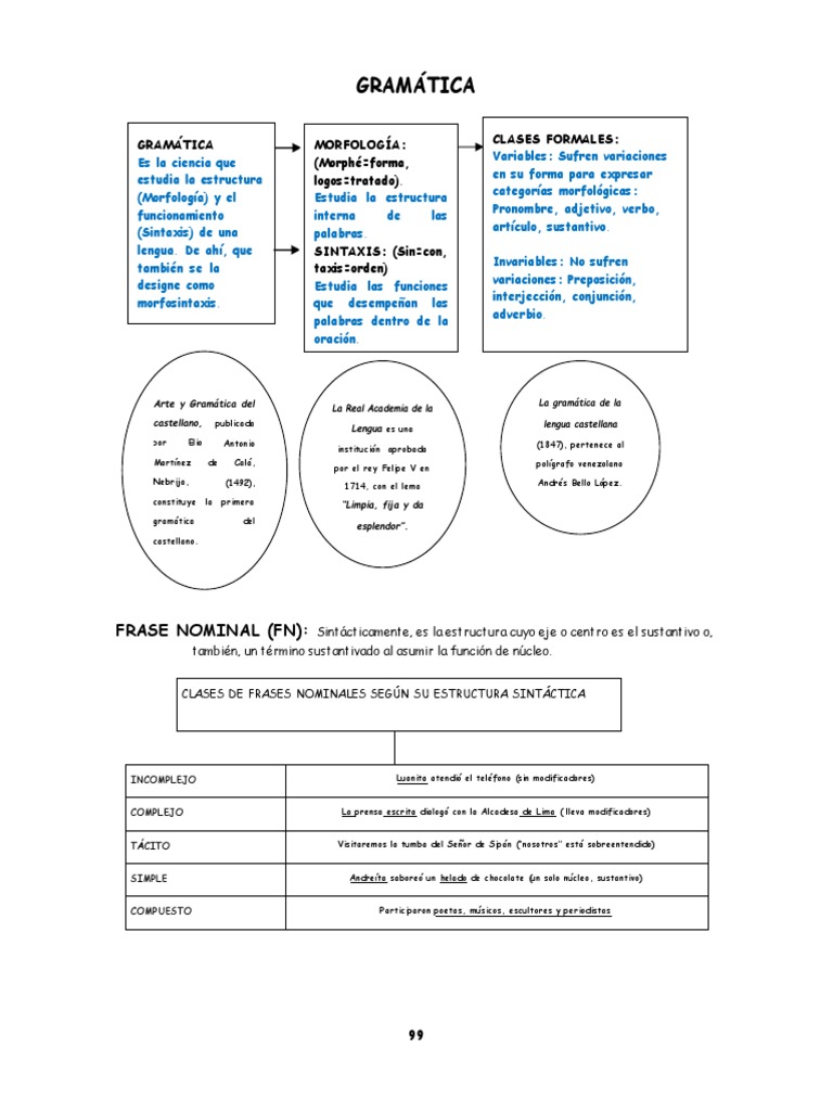 Estructura y Tipos de Frases Nominales | PDF