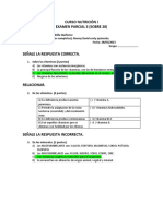 3.EXAMEN PARCIAL - 3 - NUTRICIÓN I - Tard