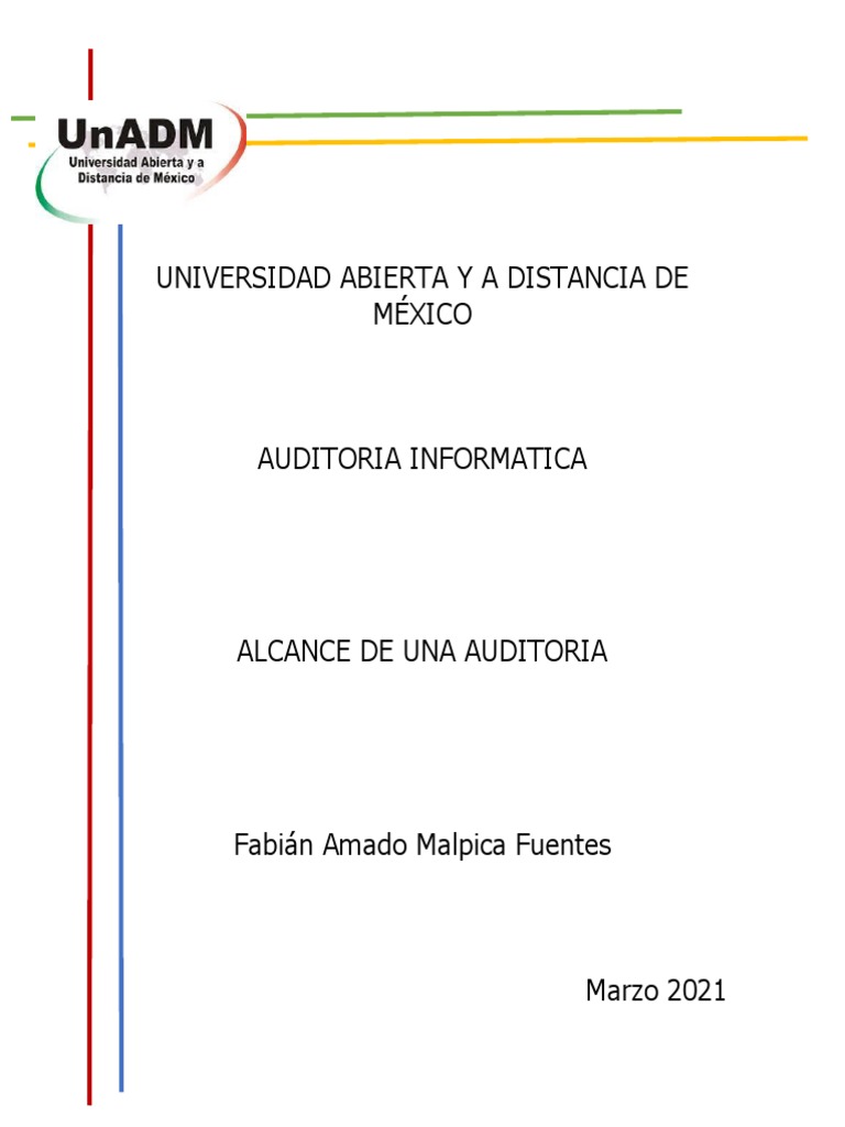 Kain U3 A1 Famf | PDF | Red de computadoras | Auditoría