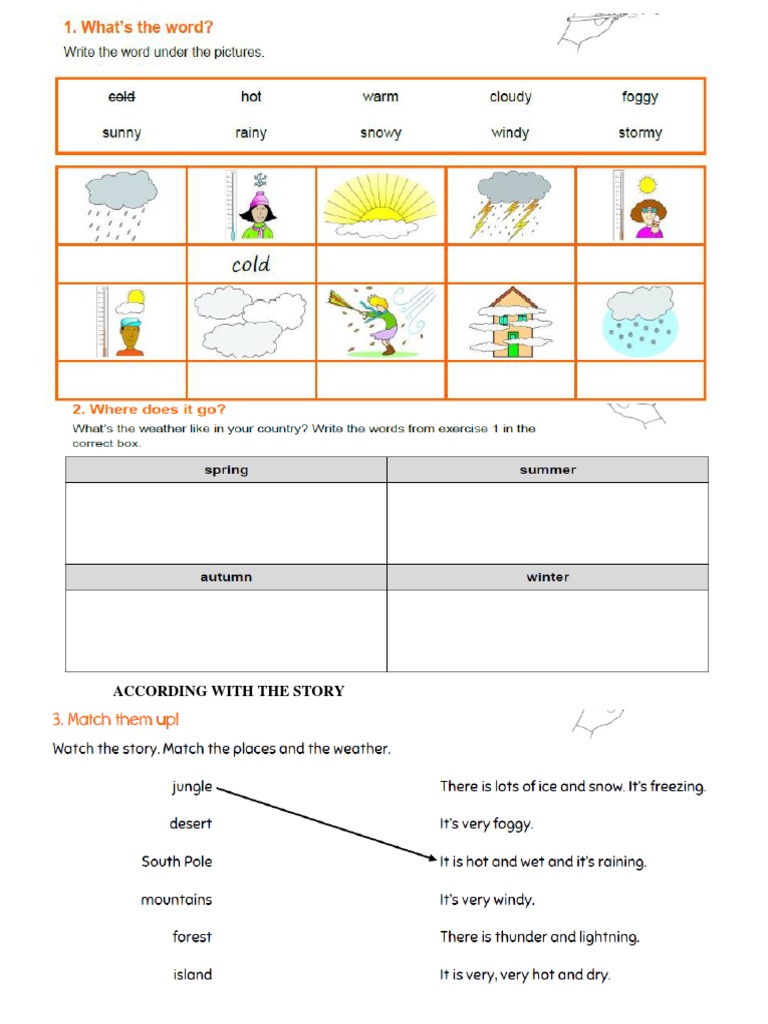 Weather Worksheet PDF