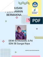 Merumuskan Pemahaman Bermakna Dewi Istikasari