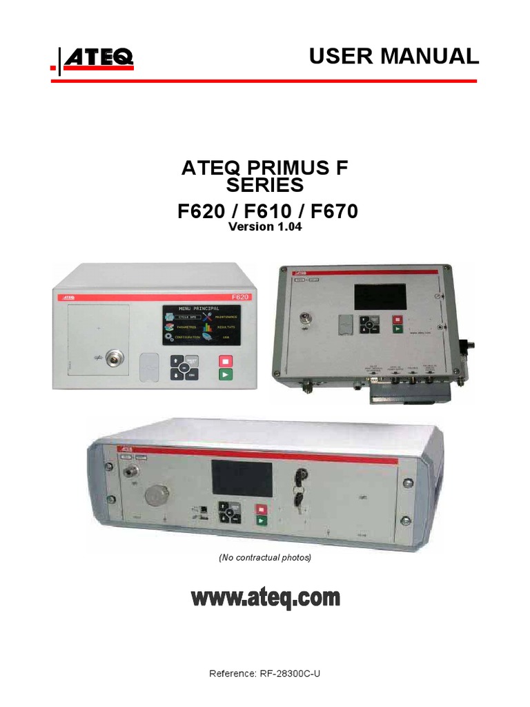 Manuel ATEQ Station Essai Primus-F-Series-Manual (1) | PDF | Pascal ...