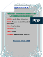 Proceso de Operaciones Industriales