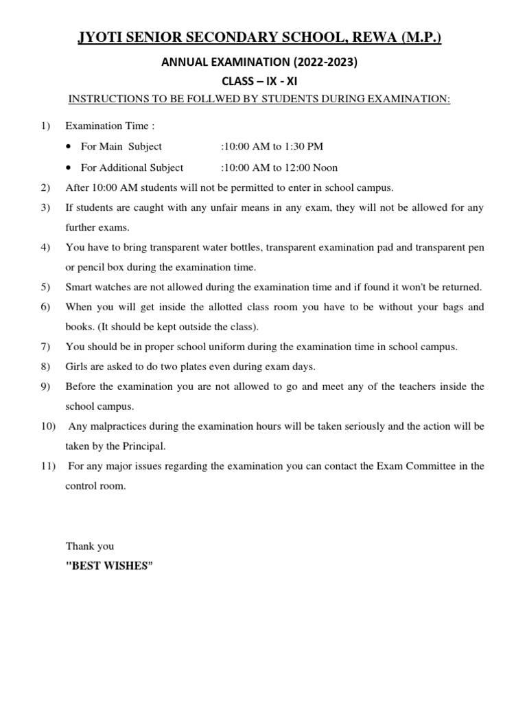 Instructions For STUDENTS - Annual | PDF | Technology & Engineering