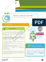 Fiche ISO 14001