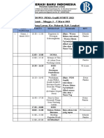 Rundown Pema Genbi Sumut 2023 Kamis - Minggu, 2 - 5 Maret 2023 (Desa Timbang Lawan, Kec. Bahorok, Kab. Langkat)