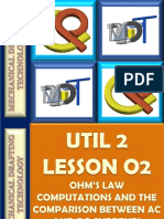 Util 2 Lesson 2 Ohm's Law Computations and Ac DC Currents