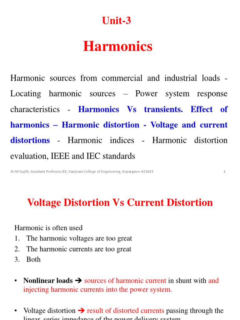 Unit 3 Harmonics PDF Power Inverter Rectifier