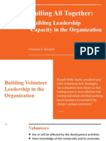 Pulling All Together:: Building Leadership Capacity in The Organization