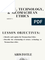 Science, Technology and Nicomachean Ethics