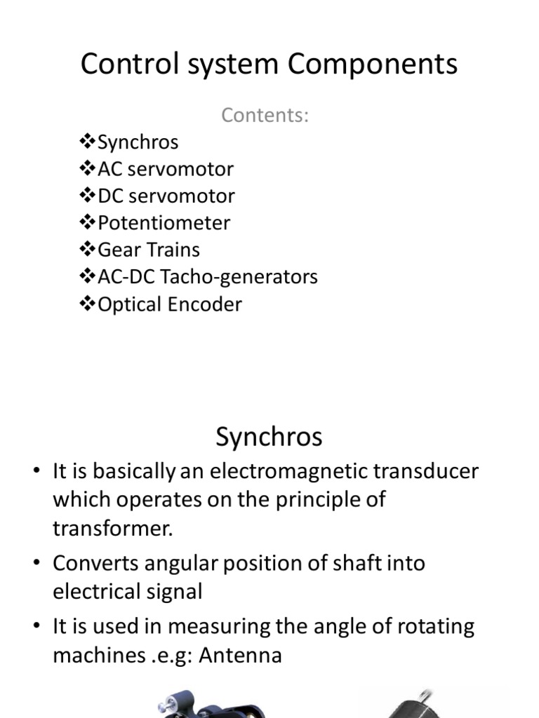 Control System Components | PDF