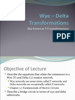 Wye Delta Transformations