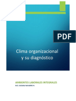 Clima Organizacional y Su Diagnóstico