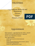 PDF TRUSTEES - Appointment Power Duty