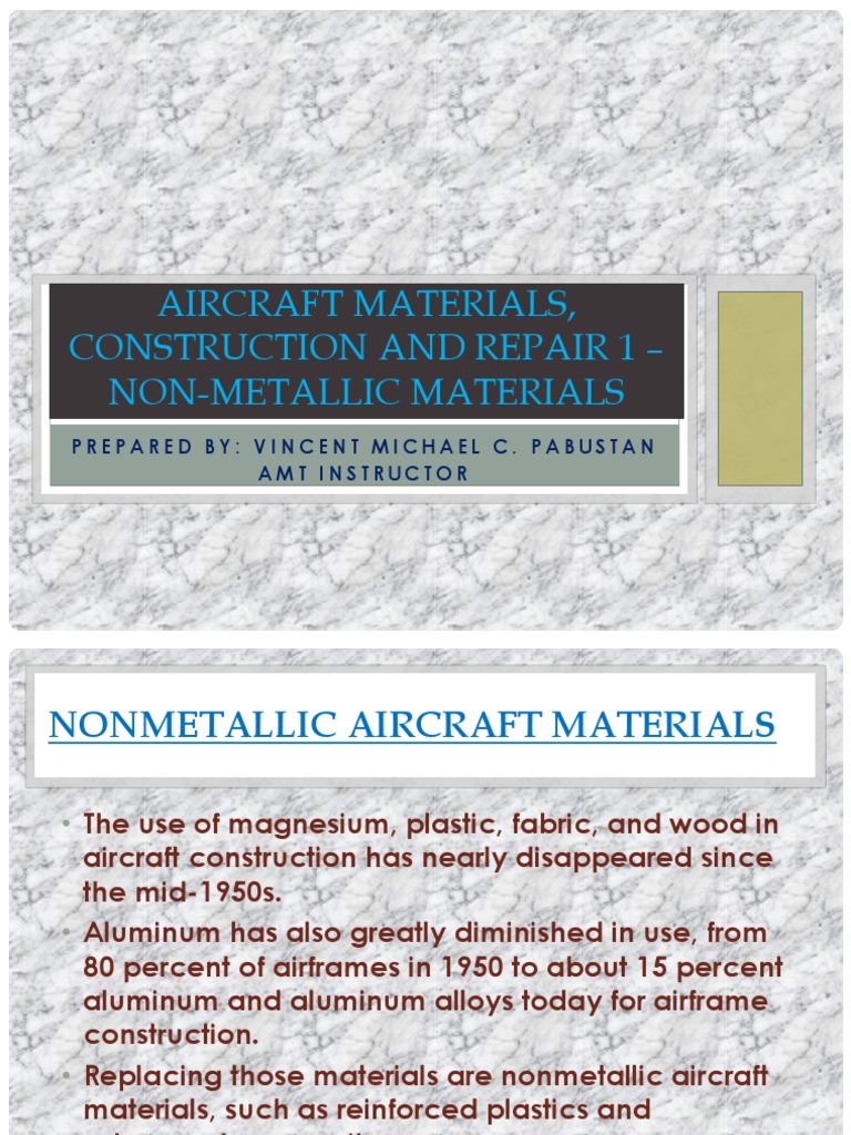 Non-Metallic Materials in Aircraft Construction | PDF | Composite ...