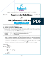 August 28 JEE Main Advanced 2022 Paper 1 Physics Solution