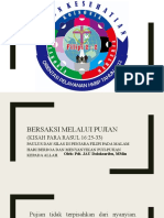 Bersaksi Melalui Pujian - (Materi Untuk Webinar Dewan Marturia Tanggal 25 Mei 2022)