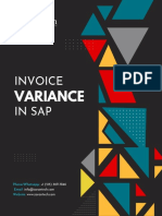 Invoice Variance in SAP