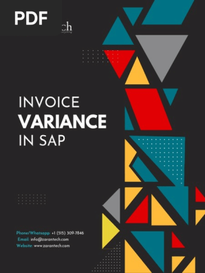 Invoice Variance in SAP
