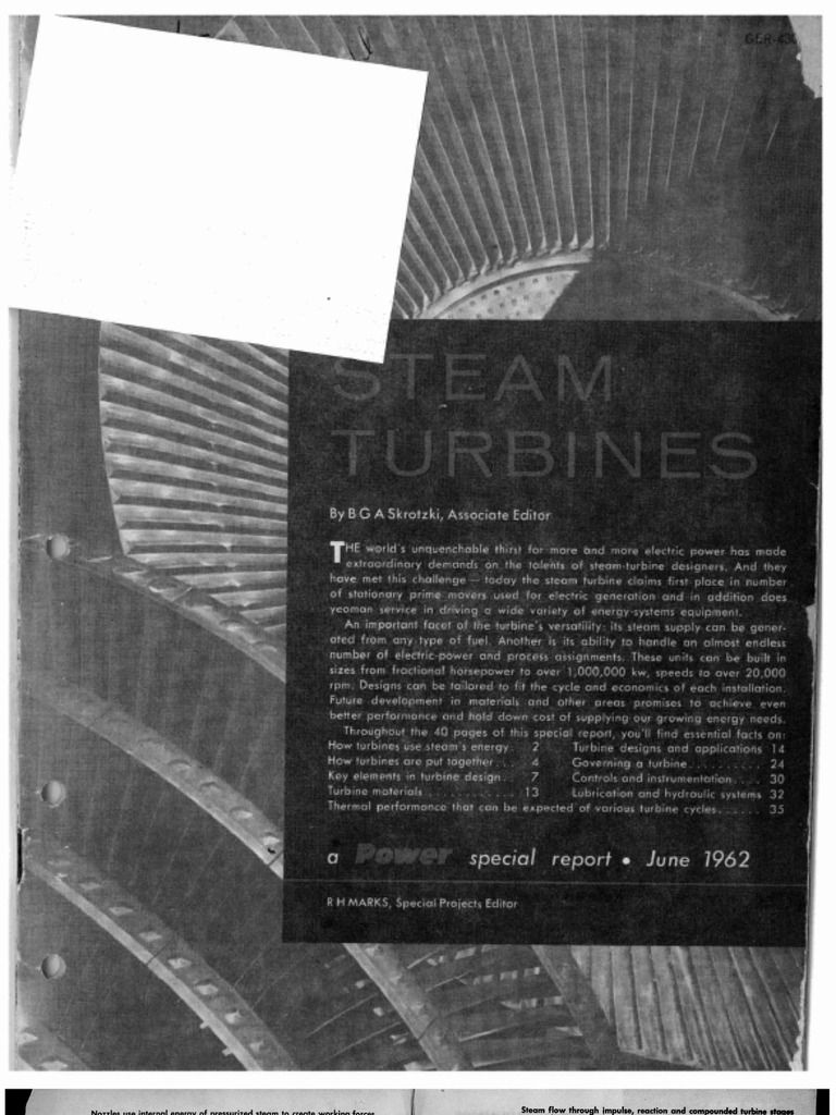 Steam Turbine Mechanics Explained | PDF | Turbine | Steam Engine