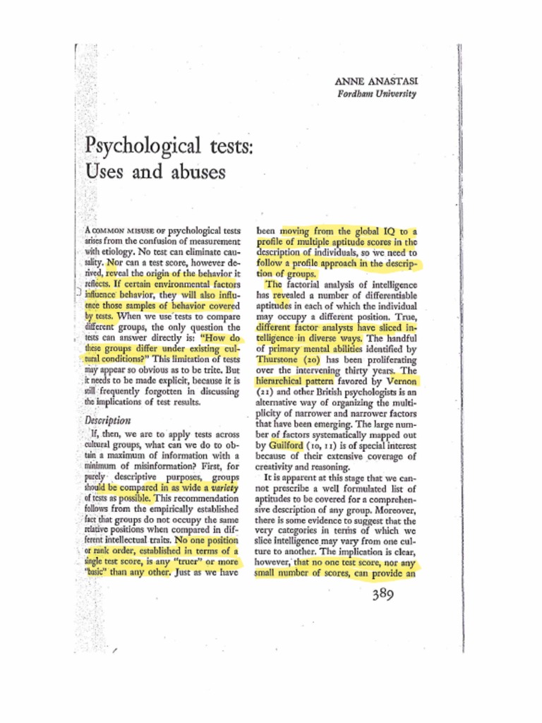 PSYCHOLOGICAL TESTING BY ANNE ANASTASI PDF visual data 6