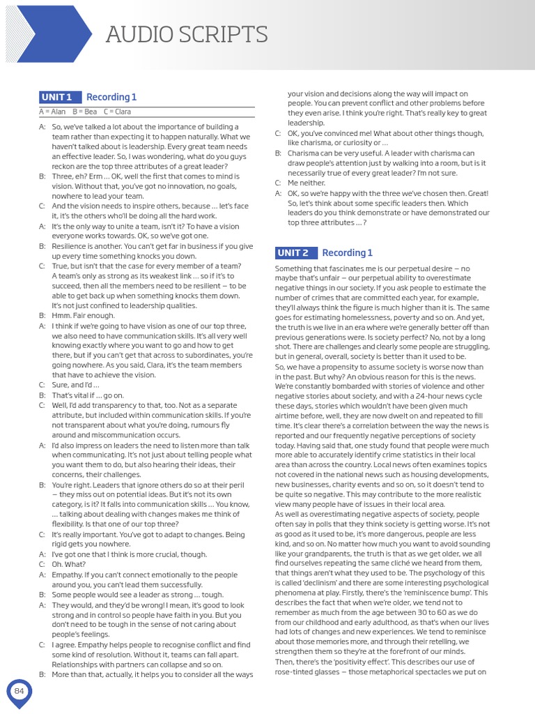C1 Audio Scripts Overview | PDF | Subscription Business Model