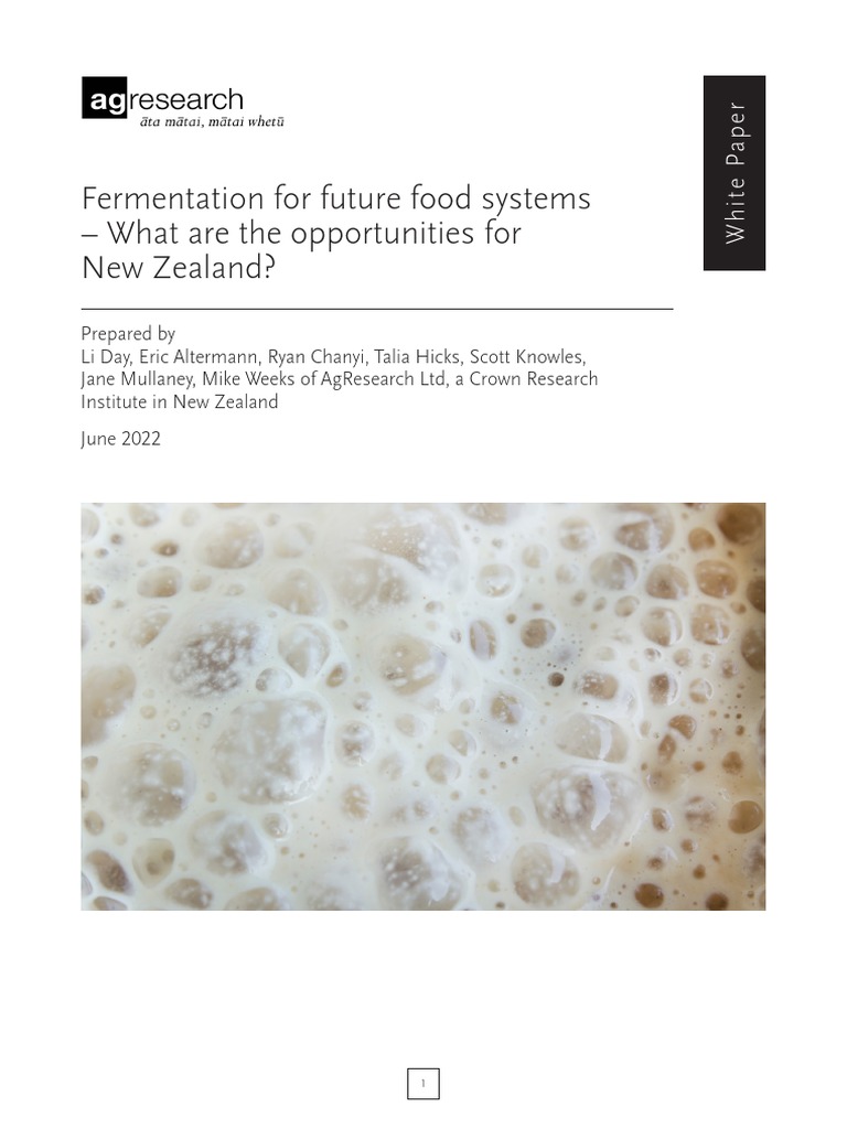 Fermentation For Future Food Systems PDF