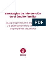 Estrategias de intervención en el ámbito familiar