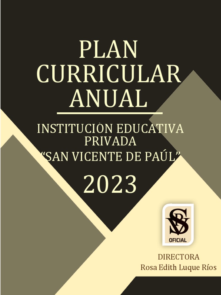 Plan Curricular 2023 San Vicente de Paúl | PDF | Evaluación | Aprendizaje
