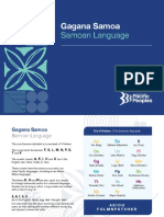 Gagana Samoa Samoan Language