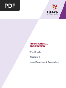 CIArb Workbook International Arbitration Module 1