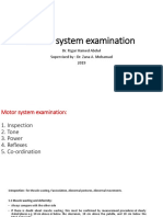 Motor System Examination