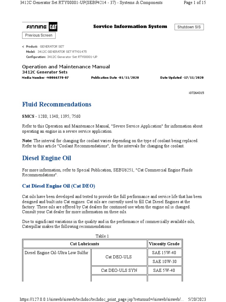 Fluid Recommendations | PDF | Home & Garden