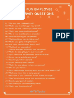 25 Fun Employee Survey Questions 1