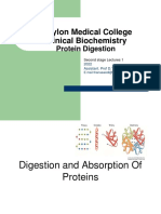 Digestion Absorpton of Proteins