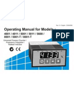 Operating Manual For Models:: Universal Process /counter / Frequency /integrator / Totaliser Indicator